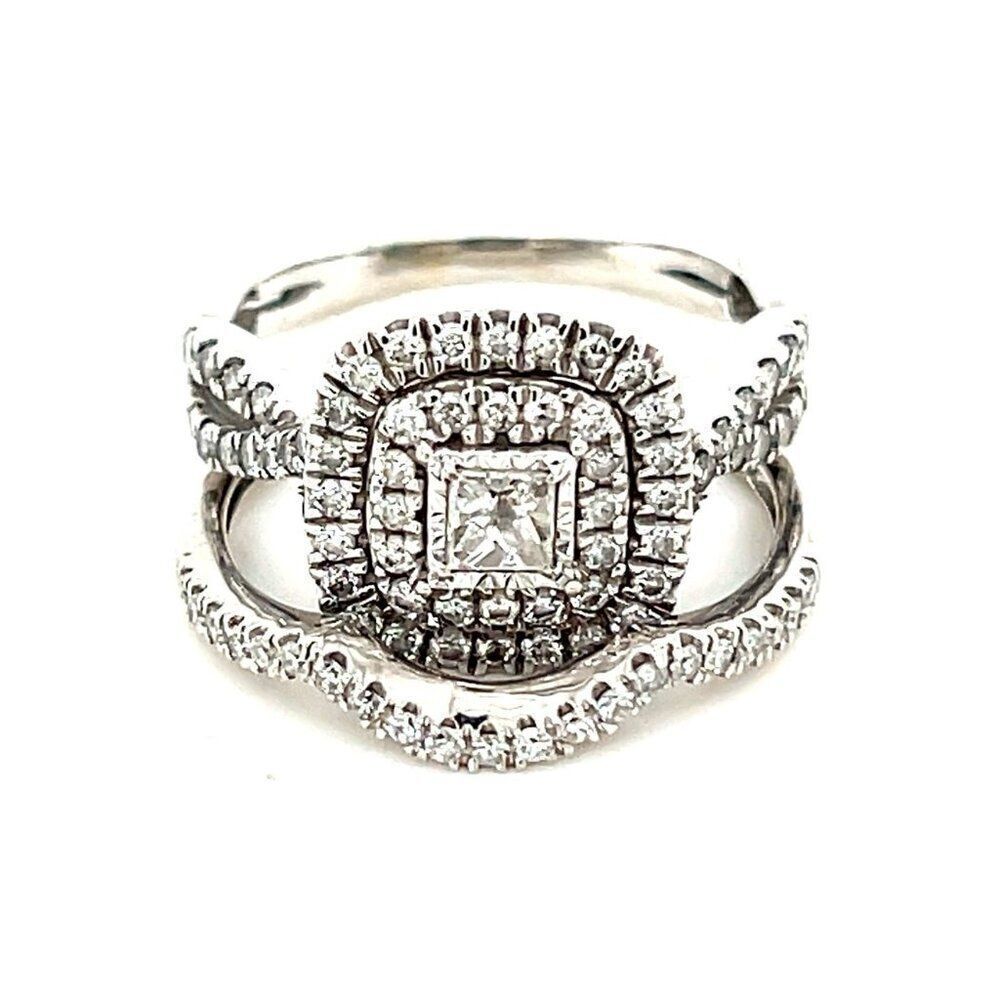 1 Carat Diamond 10k Gold Ring Set‎
